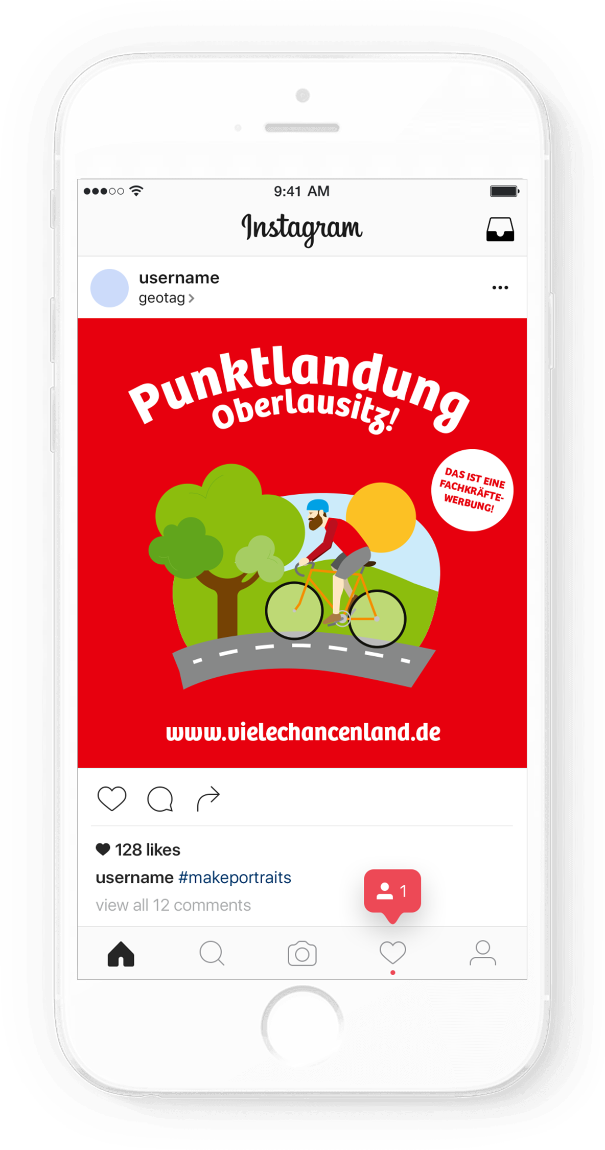 Instagram ad Abbildung Instagram ad