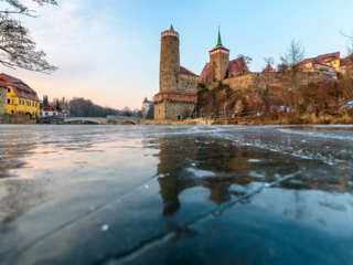 Alte Wasserkunst im Winter Bautzen Erleben
